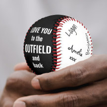 Fotografía firmada: Béisbol con firma blanca y neg