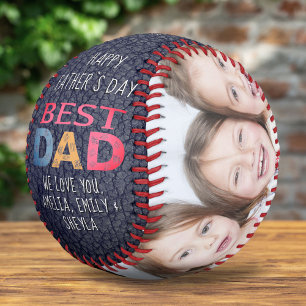 Pelota De Béisbol Fotografía impresa de cuero de la mejor tipografía