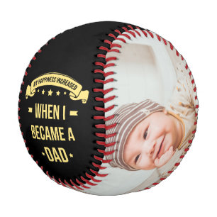 Pelota De Béisbol Fotos del Personalizado del Día del Padre Feliz B