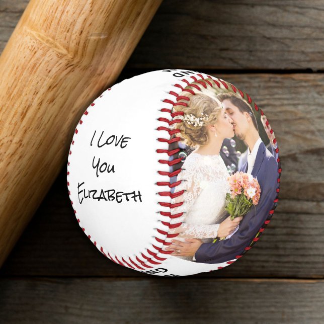 Pelota De Béisbol Fotos personalizadas de la esposa (Wife Personalized Photos Baseball)
