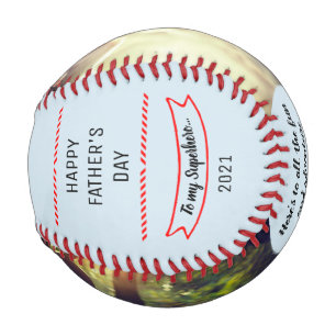 Pelota De Béisbol Fotos personalizadas del Día del Padre en el béisb