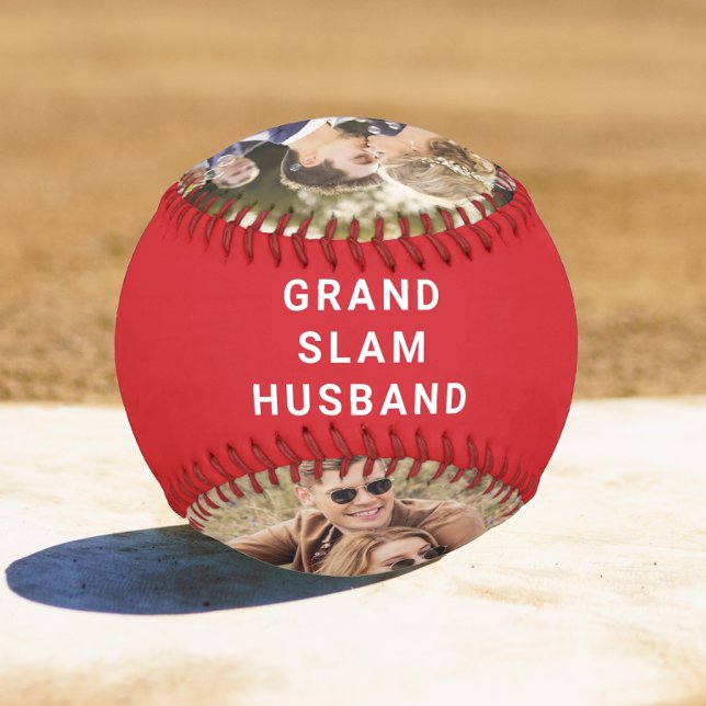 Pelota De Béisbol Fotos personalizadas del marido rojo (Subido por el creador)
