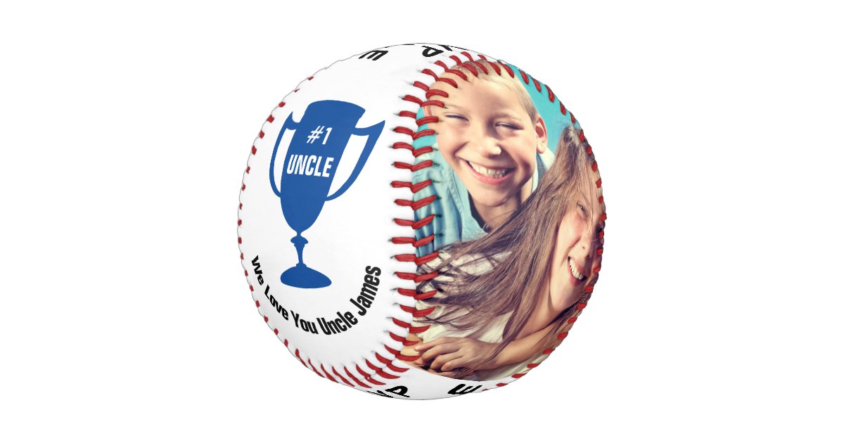 Pelota De Béisbol Fotos personalizadas del mejor tío del MVP | Zazzle.es