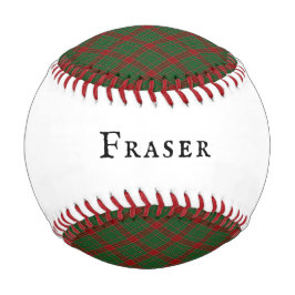Pelota De Béisbol Fraser de Castle Leathers Patrón de Cuadros Tartán