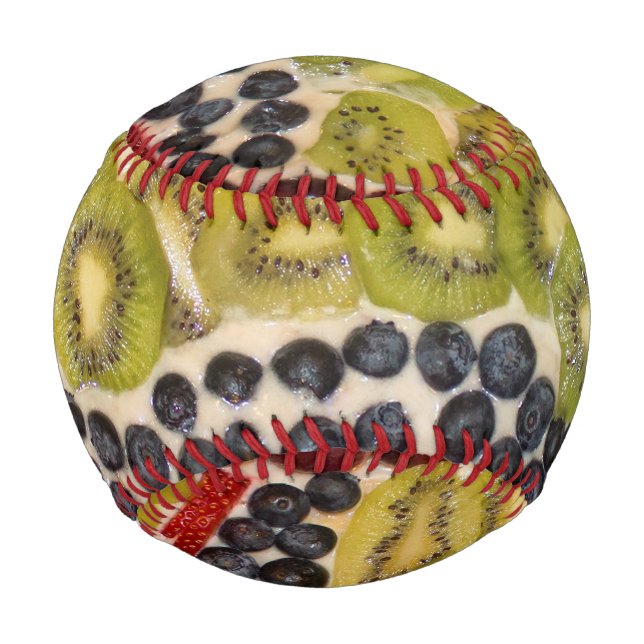 Pelota De Béisbol Fruit Pizza Close-Up Photo (Anverso)