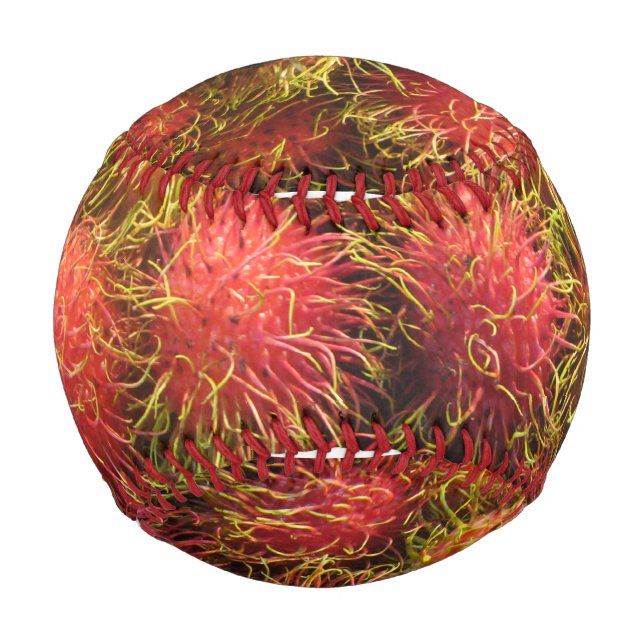 Pelota De Béisbol Fruta tropical de Rambutan (Anverso)