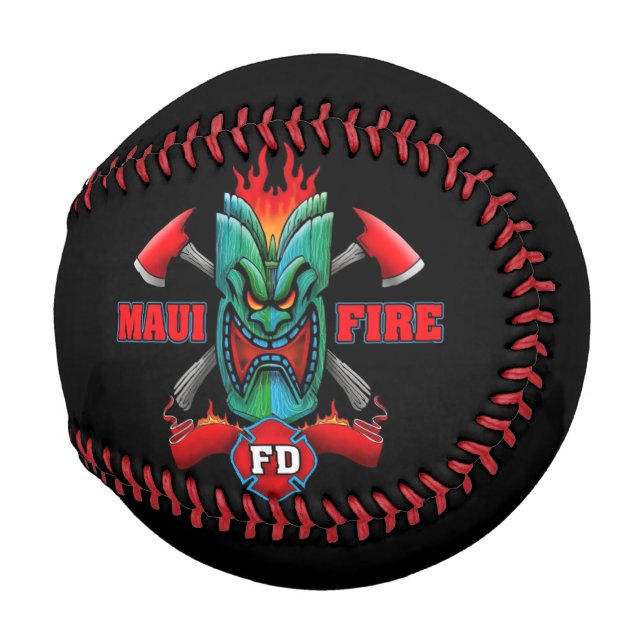 Pelota De Béisbol Fuego de Maui (Anverso derecho)