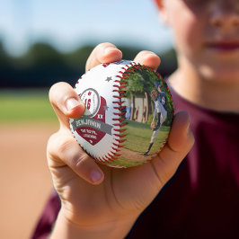 Pelota De Béisbol Fun Personalizado Jugador Nombre y Fotomanía Númer