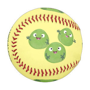 Pelota De Béisbol Funny Brussels brota personalizado de verduras