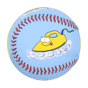 Pelota De Béisbol Funny ilustracion de lavandería de hierro personal