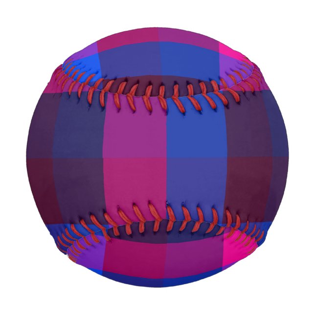 Pelota De Béisbol Fusión de mosaico de neón (Anverso)