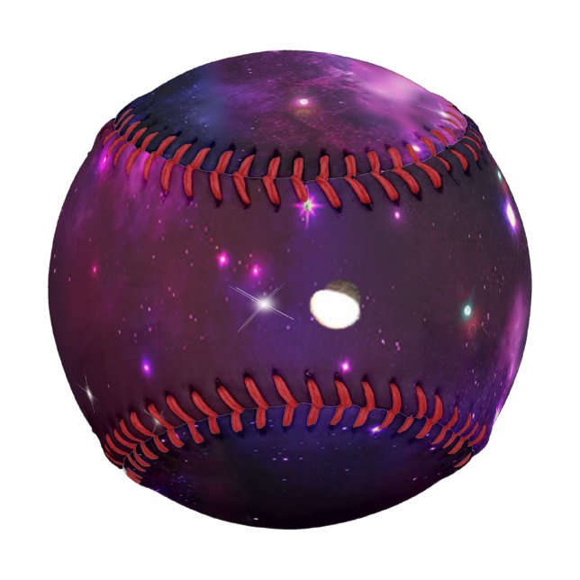 Pelota De Béisbol Galaxia Púrpura Azul de Medianoche