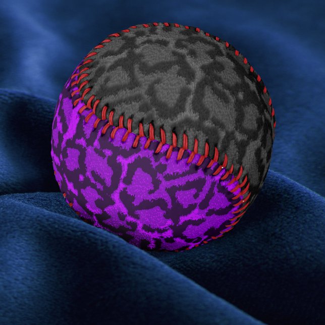 Pelota De Béisbol Gato negro y púrpura (Subido por el creador)