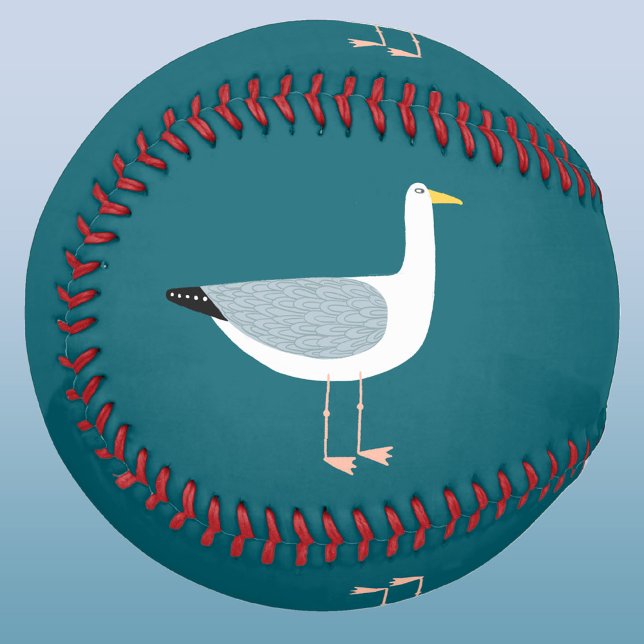 Pelota De Béisbol Gaviota Divertida (A cheeky seagull features on this fun baseball)