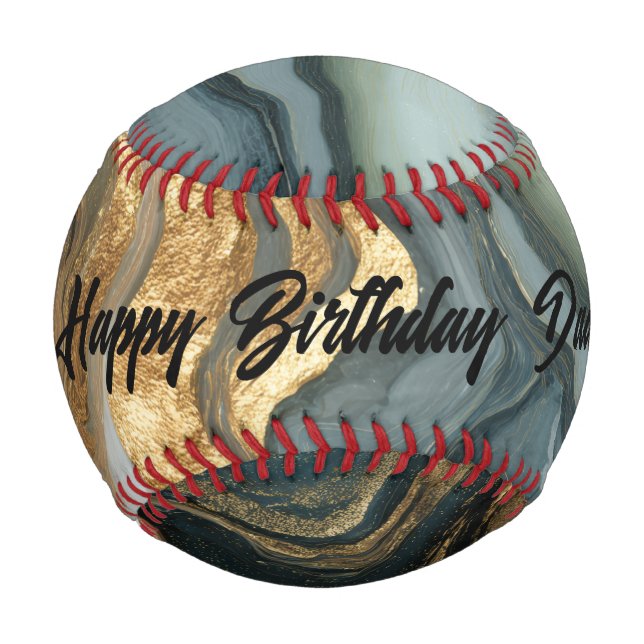 Pelota De Béisbol Geoda de Lujo  (Reverso)