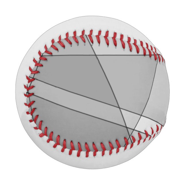 Pelota De Béisbol Geométrico gris (Anverso izquierdo)