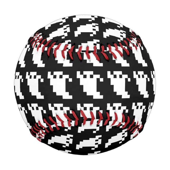 Pelota De Béisbol Ghost de 8 bits de píxeles (Anverso)