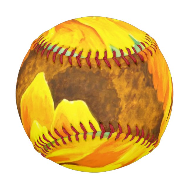 Pelota De Béisbol Girasol (Anverso)