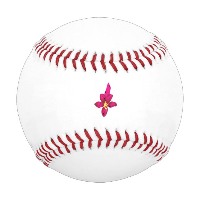 Pelota De Béisbol Girly Design, Light Gold, Purplish Red (Anverso)