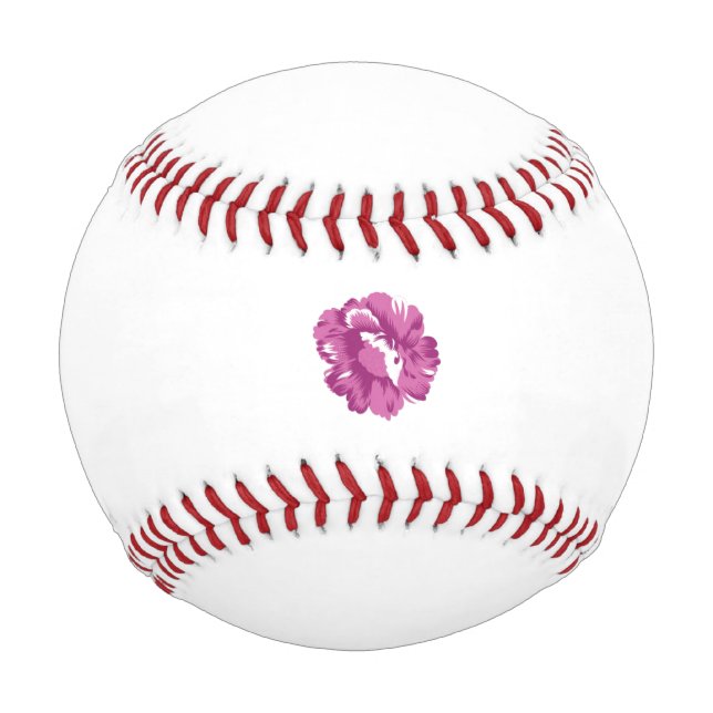 Pelota De Béisbol Girly, Pale Megenta, Salud Real (Anverso)