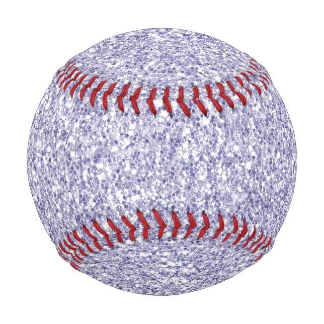 Pelota De Béisbol Glam Lavender Lilac Purpurina púrpura         (Anverso)