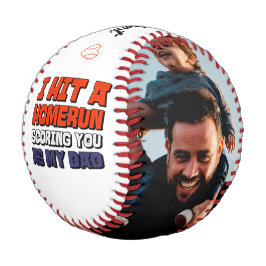 Pelota De Béisbol Golpeé A Homerun Dad Photo Fathers Day Baseball