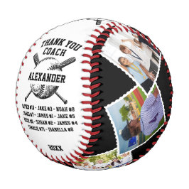 Pelota De Béisbol Gracias entrenador, Personalizado 6 fotos y nombre