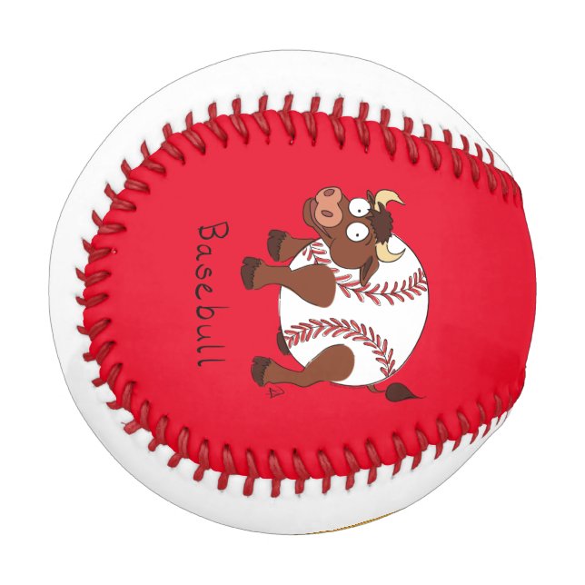 Pelota De Béisbol Gracioso Béisbol Deportes Niños Personalizado Anim (Anverso izquierdo)