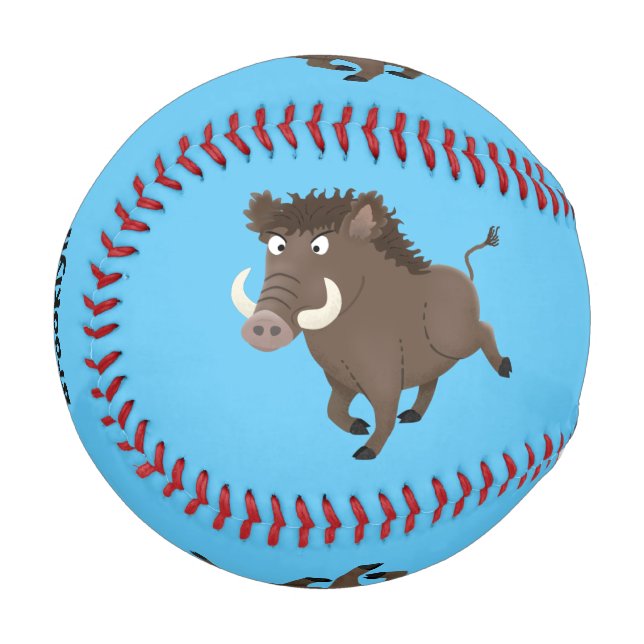Pelota De Béisbol Gracioso ilustracion de personalizado de afeitar d (Anverso izquierdo)