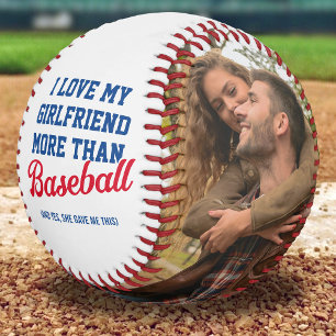 Pelota De Béisbol Gracioso Me Encanta Mi Novio 2 Foto