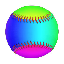 Pelota De Béisbol Gradiente diagonal arcoiris