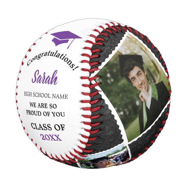Pelota De Béisbol Graduación personalizado 4 Clase Fotográfica De 20 (Angular)