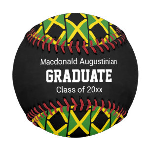 Pelota De Béisbol Graduado personalizado de la BANDERA JAMAICA