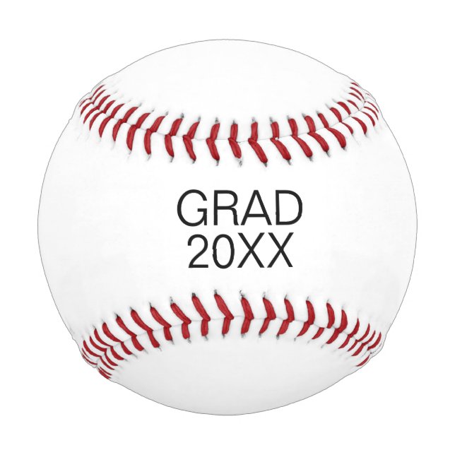 Pelota De Béisbol Graduar año de graduado personalizado (Anverso)