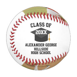 Pelota De Béisbol Graduation Graduate Grad Senior Night Class Of 