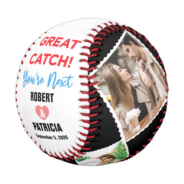 Pelota De Béisbol Gran Catch, eres el siguiente con el nombre y 4 fo (Angular)