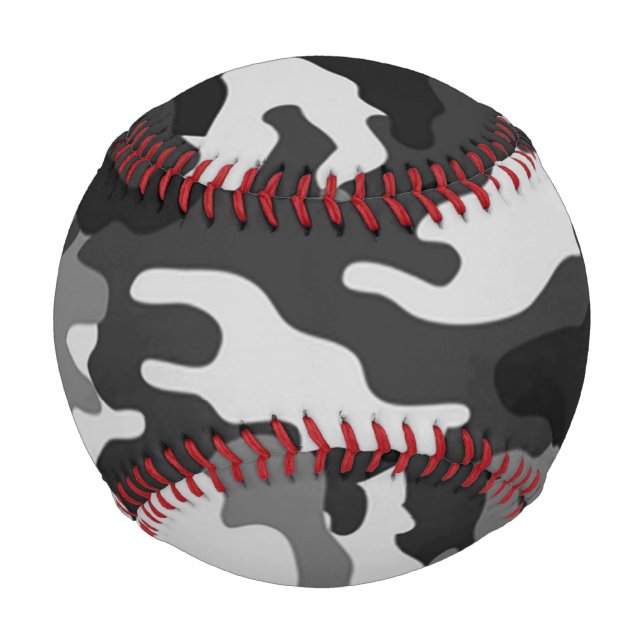 Pelota De Béisbol Gray Camouflage Baseballs (Anverso)