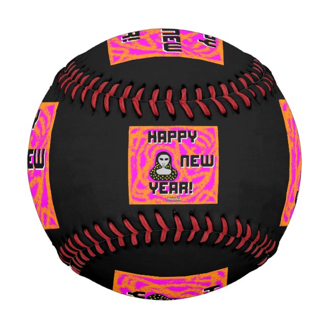 Pelota De Béisbol Grays New Year quiere el béisbol (Anverso)