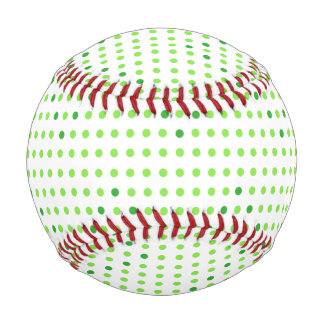 Pelota De Béisbol Green Chevron Dots Baseballs