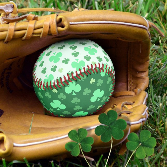 Pelota De Béisbol Green Shamrock Lucky (Subido por el creador)