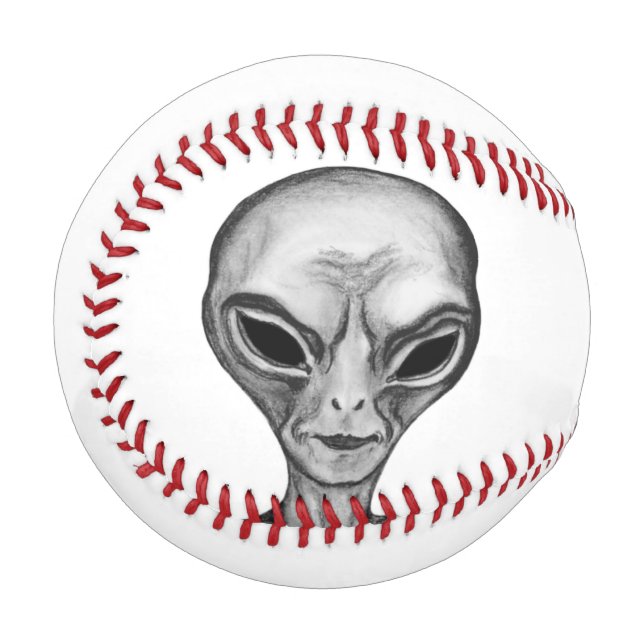 Pelota De Béisbol Grey Alien (Anverso izquierdo)