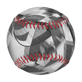 Pelota De Béisbol Grey streaks on some black, drizzled image