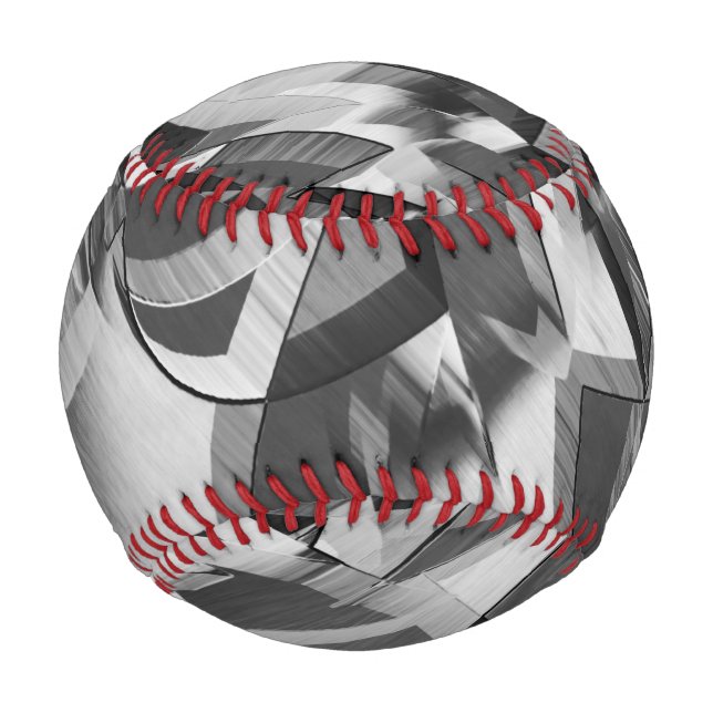 Pelota De Béisbol Grey streaks on some black, drizzled image (Anverso)