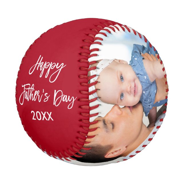 Pelota De Béisbol Guión de broche de fotos del Día del Padre Feliz D (Angular)