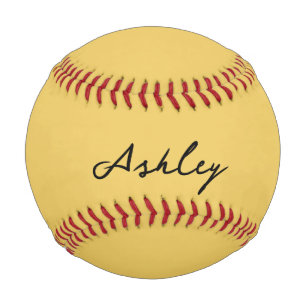 Pelota De Béisbol Guión dorado personalizado sencillo
