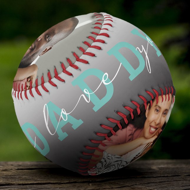 Pelota De Béisbol Guión moderno 'We Love You - Daddy' 2 Regalo de fo (Subido por el creador)