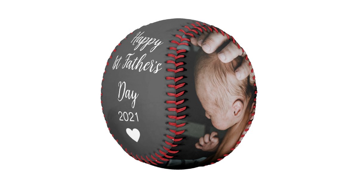 Pelota De Béisbol Guión personalizado: feliz primer día del padre, f ...