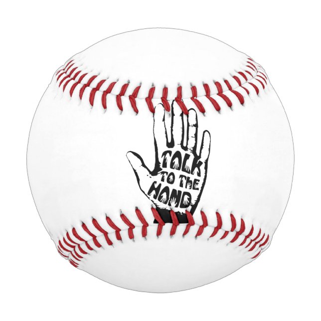 Pelota De Béisbol Hablar Con La Mano (Anverso)