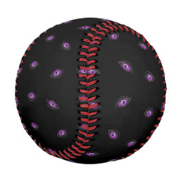 Pelota De Béisbol Halloween, Ojos Púrpura, Truco O Tratamiento, Boo
