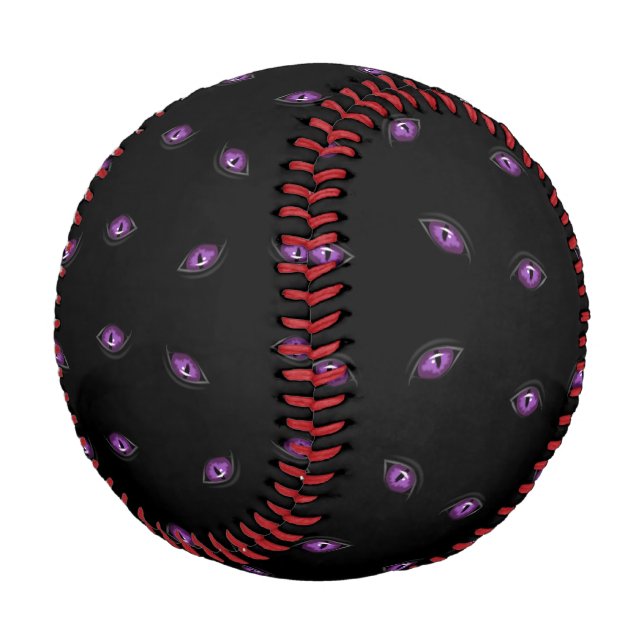 Pelota De Béisbol Halloween, Ojos Púrpura, Truco O Tratamiento, Boo (Angular)